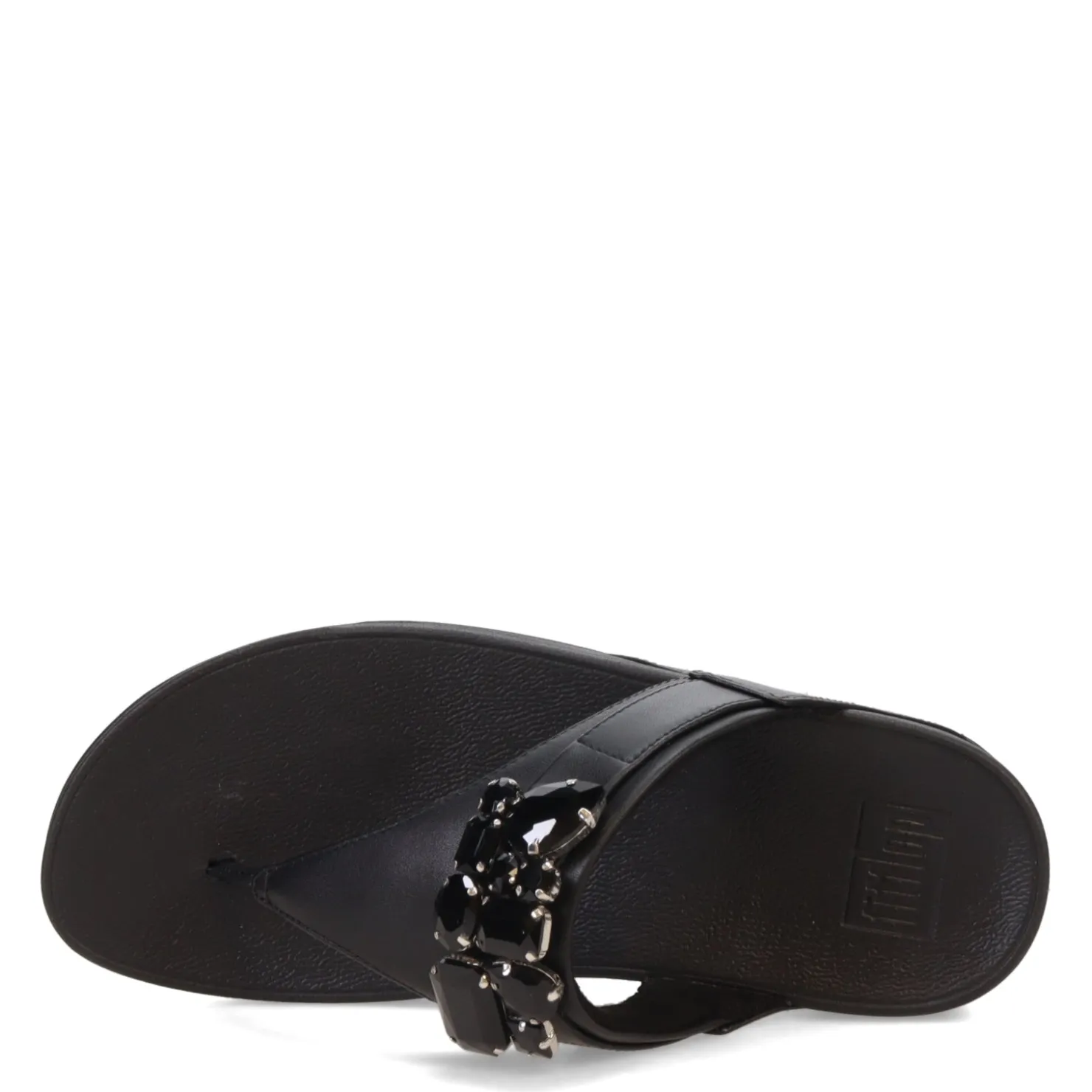 Wedges*FitFlop Women's , Lulu Jewel Thong Sandal Black