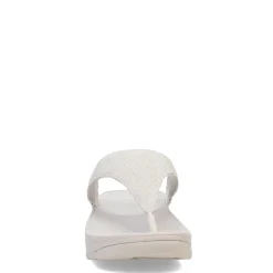 Wedges*FitFlop Women's , Lulu Shimmerlux Thong Sandal Silver