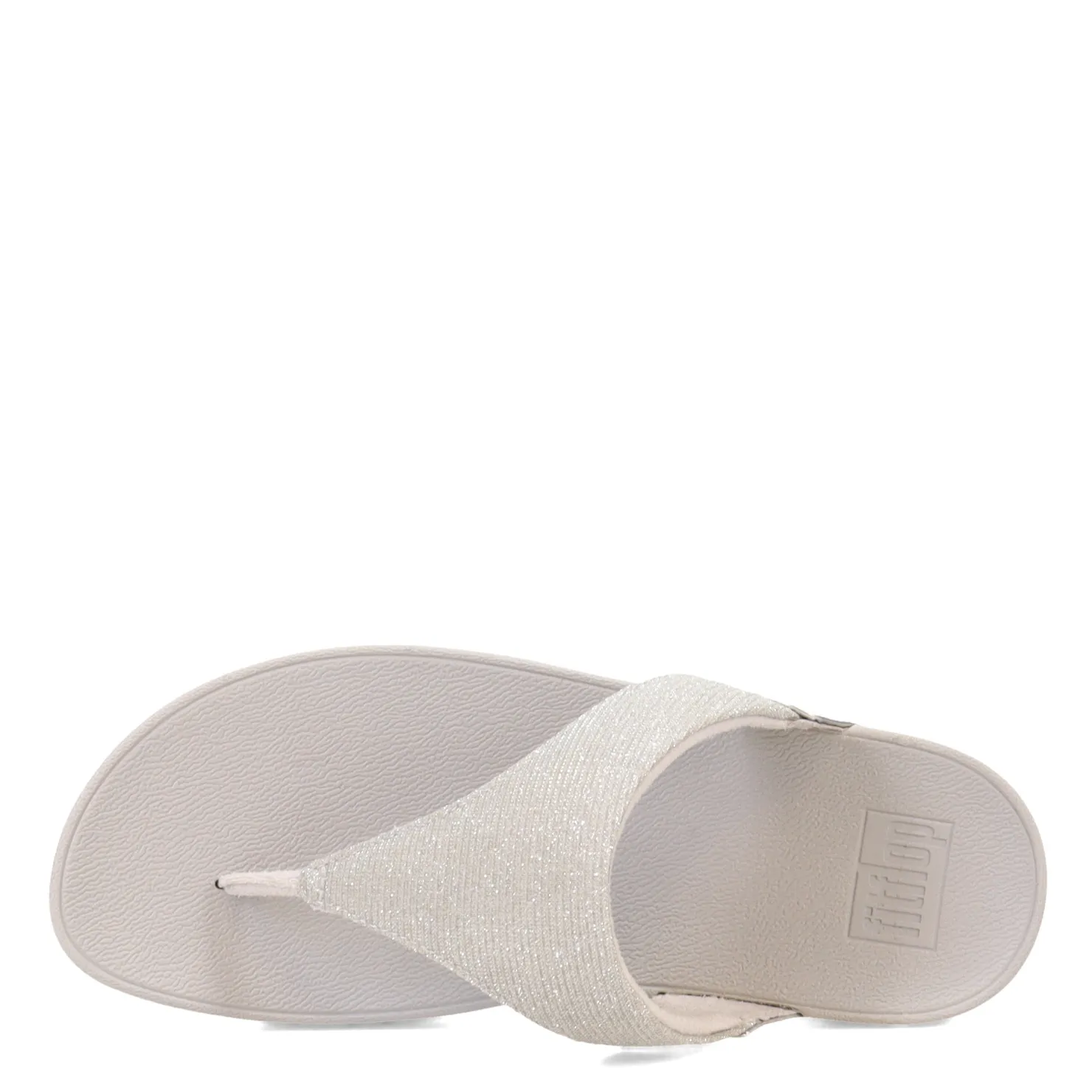Wedges*FitFlop Women's , Lulu Shimmerlux Thong Sandal Silver