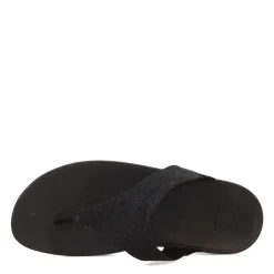 Wedges*FitFlop Women's , Lulu Shimmerlux Thong Sandal Black
