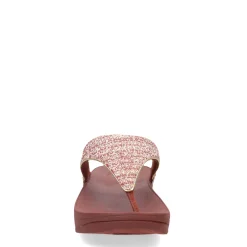 Wedges*FitFlop Women's , Lulu Shimmerweave Thong Sandal Brown