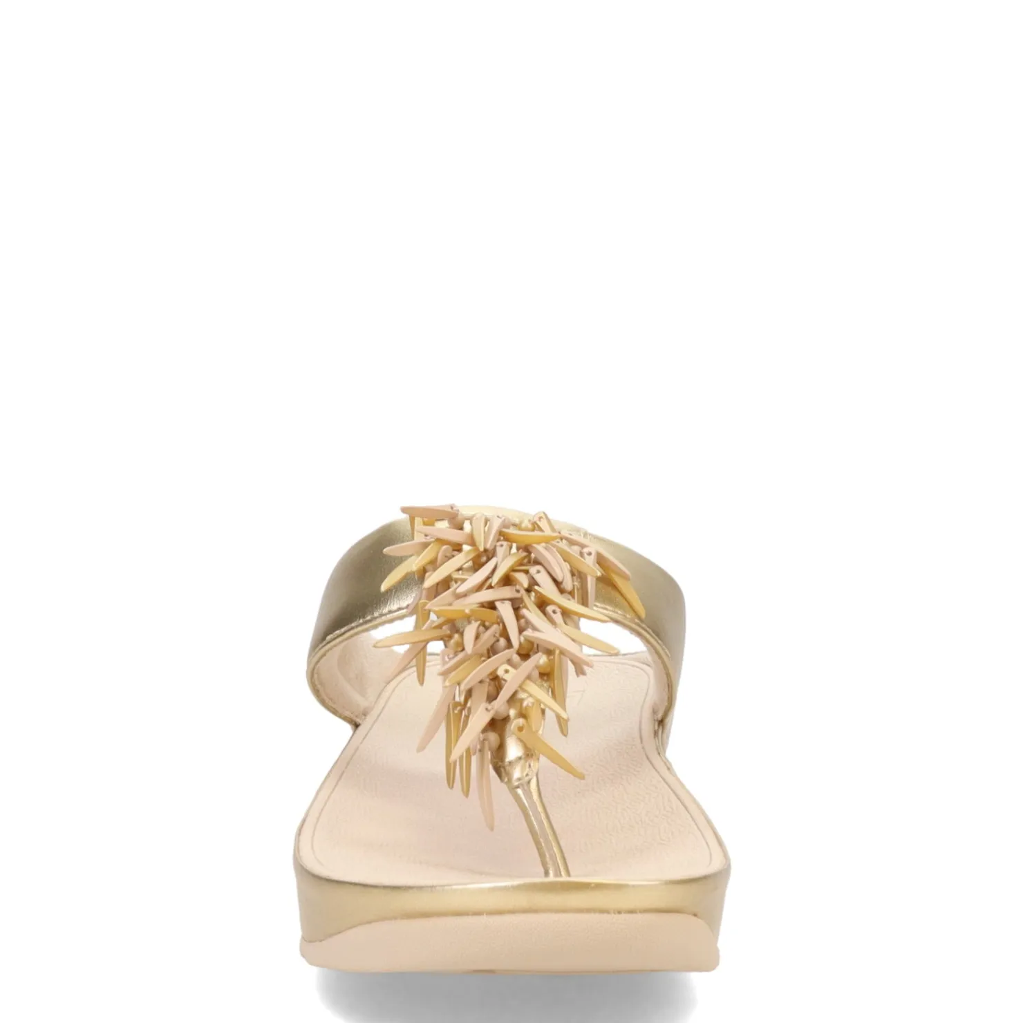 Women's , Rumba Beaded Metallic Toe-Post Sandal|FitFlop Outlet