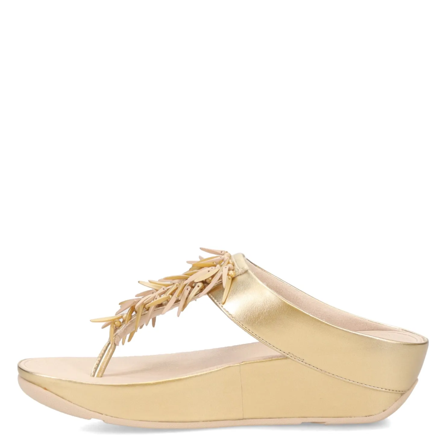 Women's , Rumba Beaded Metallic Toe-Post Sandal|FitFlop Outlet