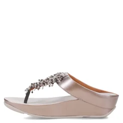 Women's , Rumba Beaded Metallic Toe-Post Sandal|FitFlop Best