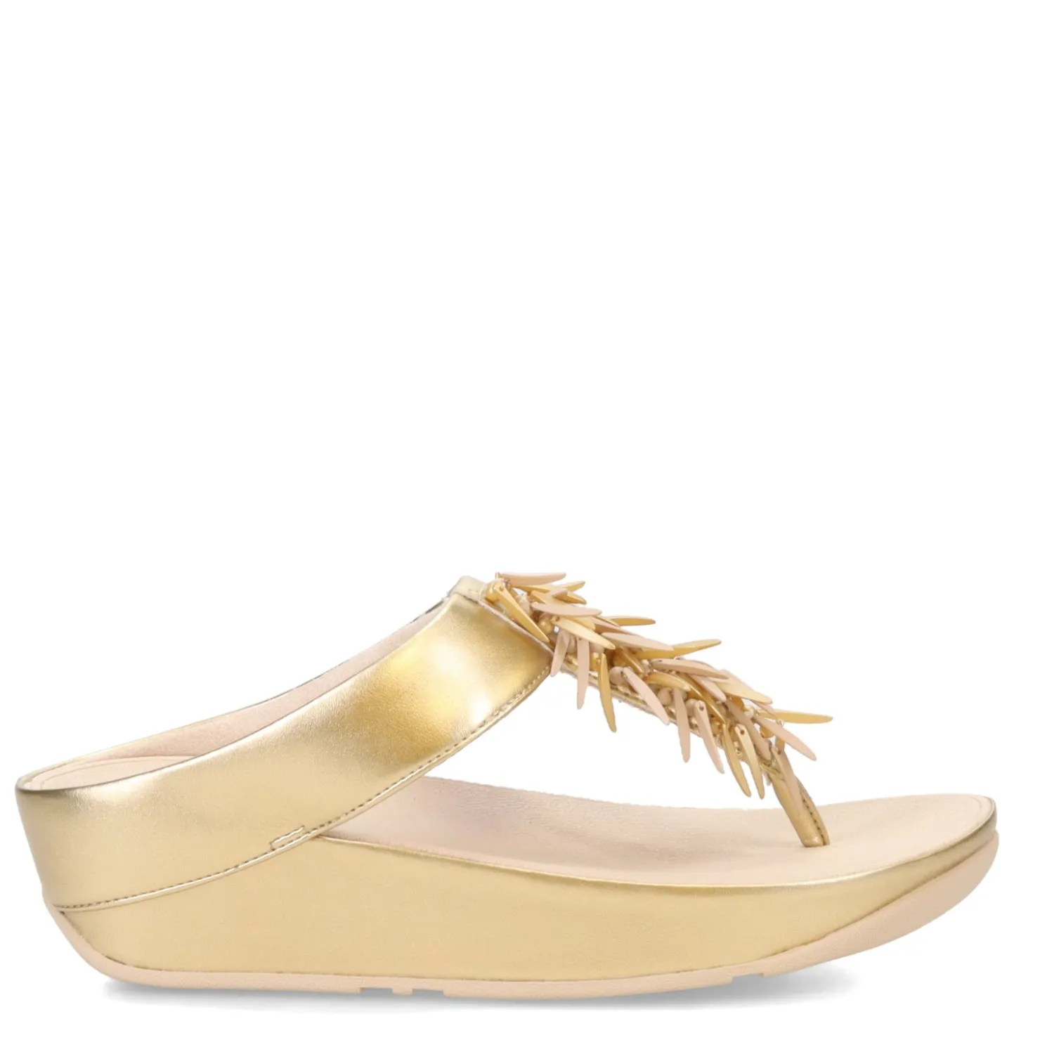 Women's , Rumba Beaded Metallic Toe-Post Sandal|FitFlop