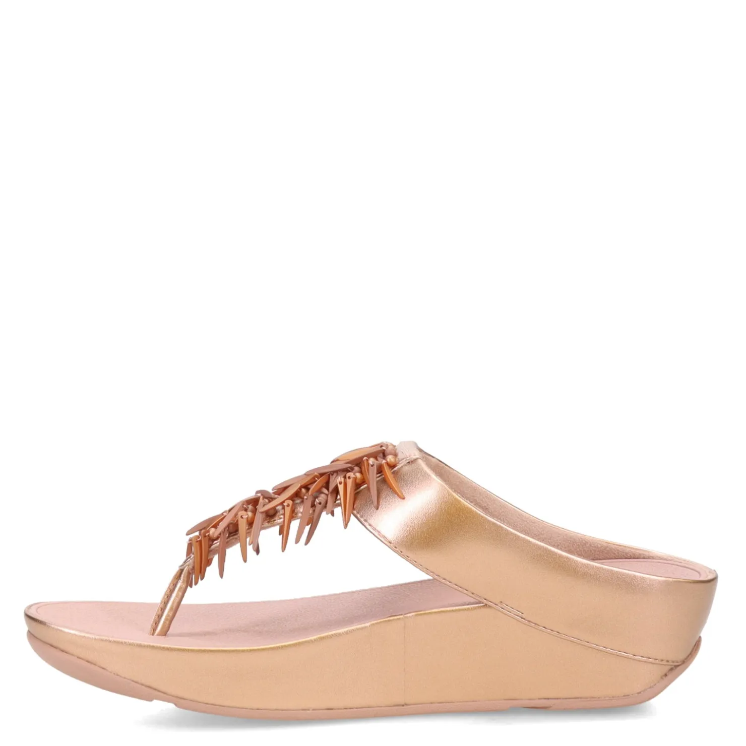 Women's , Rumba Beaded Metallic Toe-Post Sandal|FitFlop Clearance