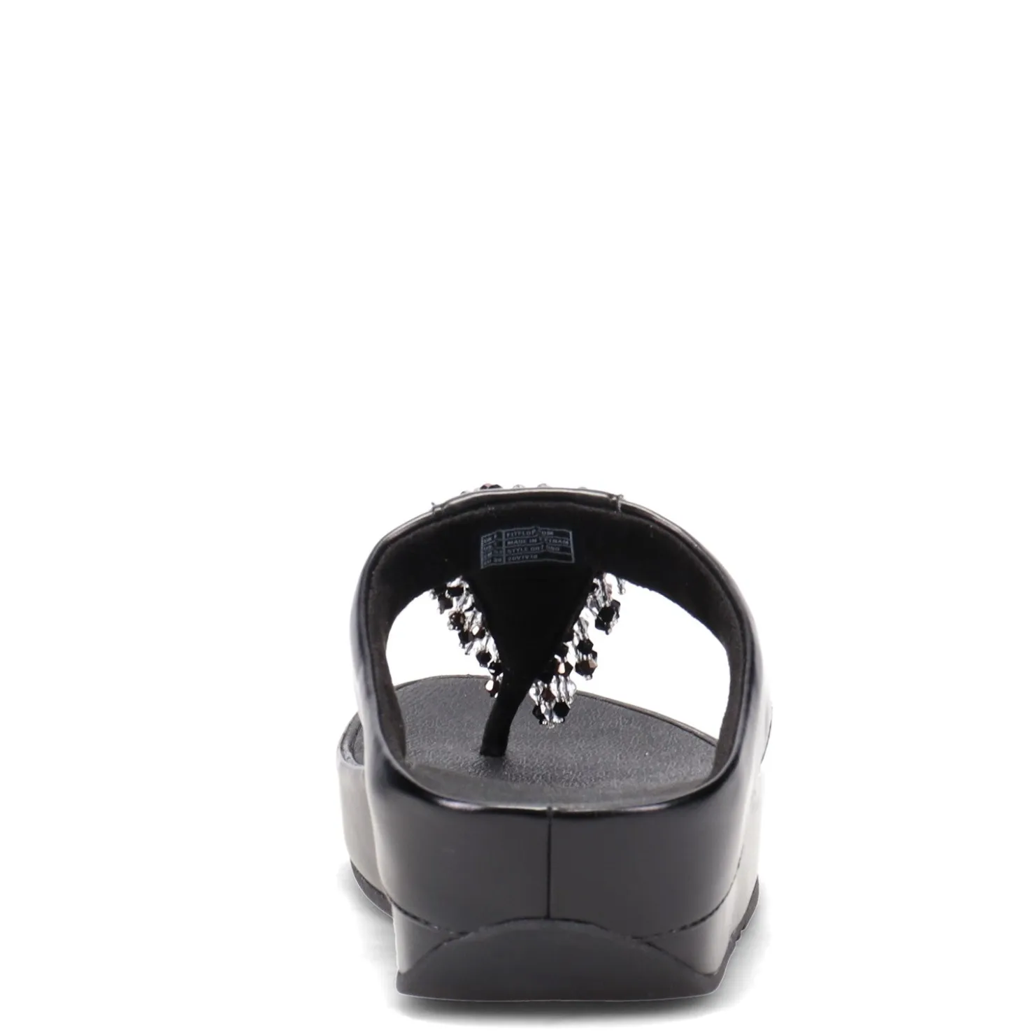 Wedges*FitFlop Women's , Rumba Beaded Toe-Post Sandal Black