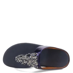 Flip Flops*FitFlop Women's , Rumba Beaded Toe-Post Sandal Midnight Navy