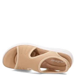 Wedges*Flexus Women's , Marshmello Sandal Beige