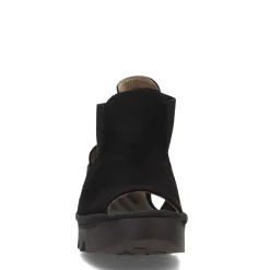 Wedges*Fly London Women's , Biga Sandal Black