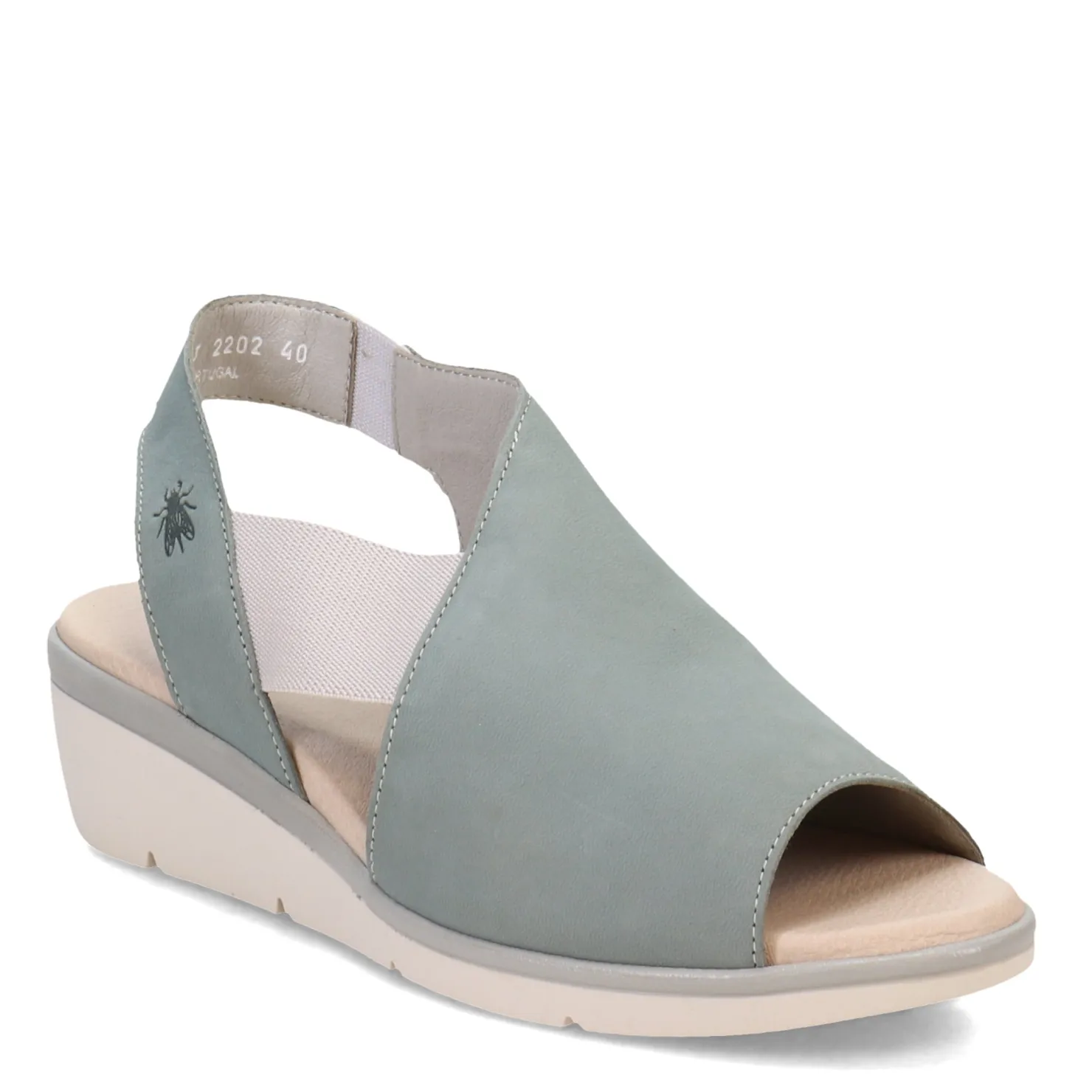 Wedges*Fly London Women's , Nily Sandal Pale Blue