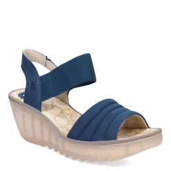 Wedges*Fly London Women's , Yiko Sandal Blue