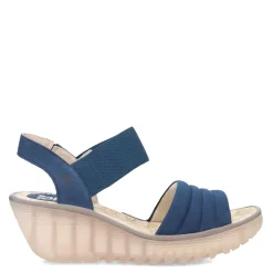 Wedges*Fly London Women's , Yiko Sandal Blue