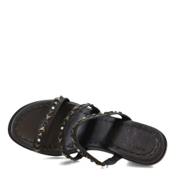 Heeled Sandals*Frye Women's , Estelle Studded Sandal Black
