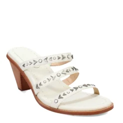Heeled Sandals*Frye Women's , Estelle Studded Sandal White