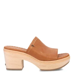 Heeled Sandals*Frye Women's , Hazel Slide Sandal Tan