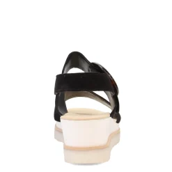 Wedges*Gabor Women's , Wedge Ankle Strap 84.645 Sandal Black