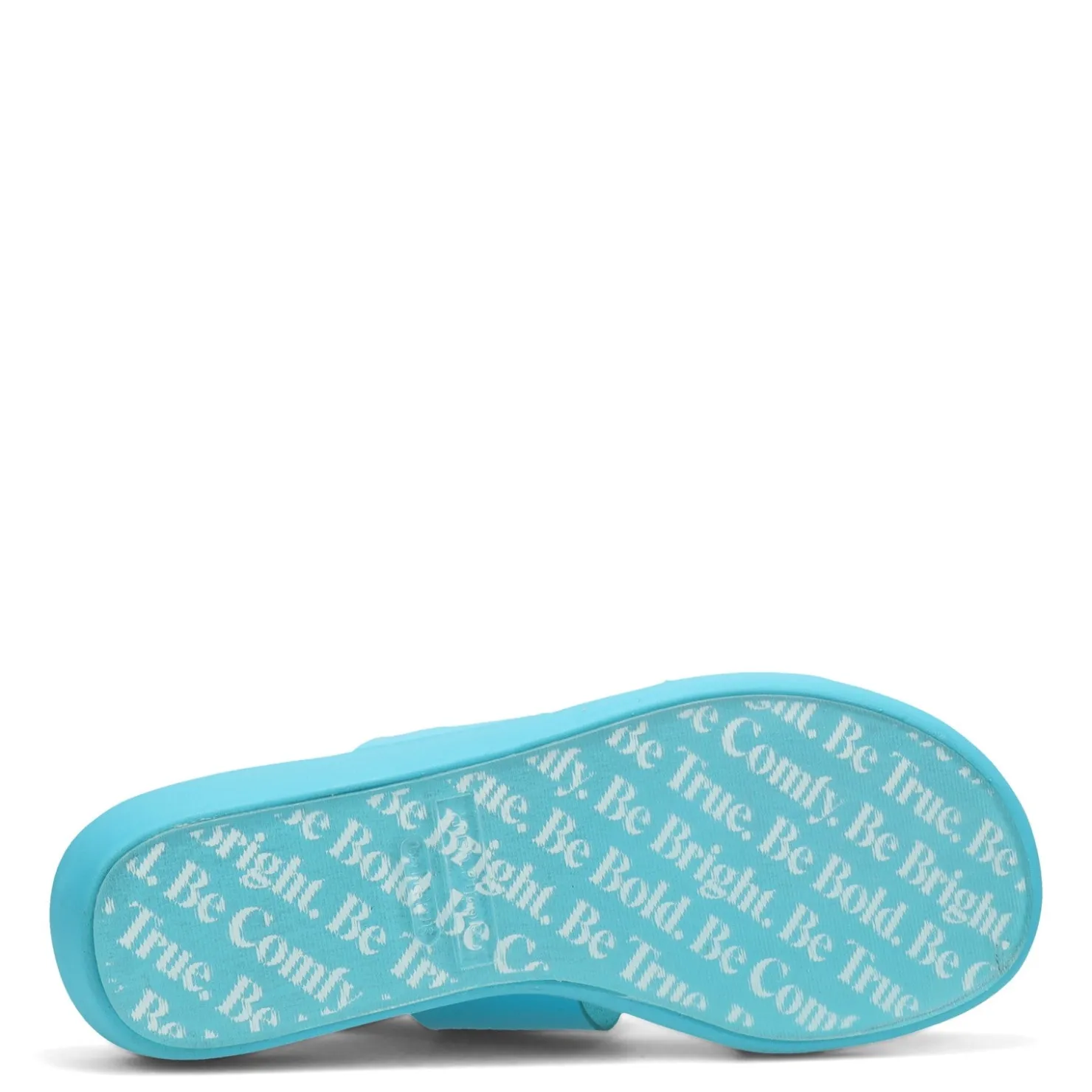 Wedges*Hush Puppies Women's , Brite Jells Slide Sandal Caribbean Blue