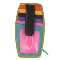 Wallets*Intercontinental Leather Ind Women's ILI, Leather Credit Card Wallet Black Brights