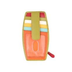 Wallets*Intercontinental Leather Ind Women's ILI, Leather Credit Card Wallet Citrus