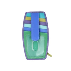 Wallets*Intercontinental Leather Ind Women's ILI, Leather Credit Card Wallet Cool Tropics