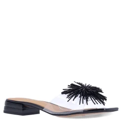 Heeled Sandals*J Renee Women's , Cherita Sandal Clear/Black