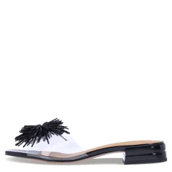 Heeled Sandals*J Renee Women's , Cherita Sandal Clear/Black