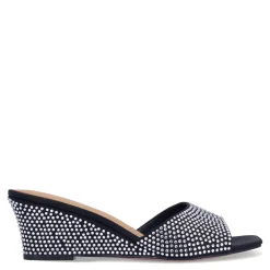 Wedges*J Renee Women's , Coralie Sandal Black