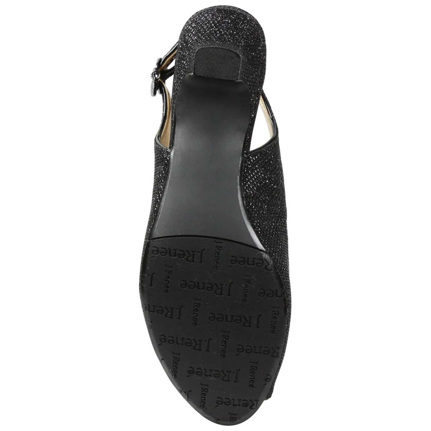 Heeled Sandals*J Renee Women's , Jenvey Sandal Black Glitter