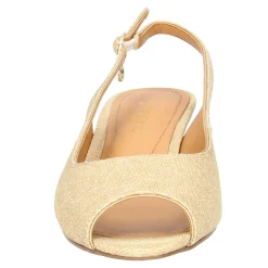 Heeled Sandals*J Renee Women's , Jenvey Sandal Gold Glitter