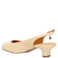 Heeled Sandals*J Renee Women's , Jenvey Sandal Gold Glitter