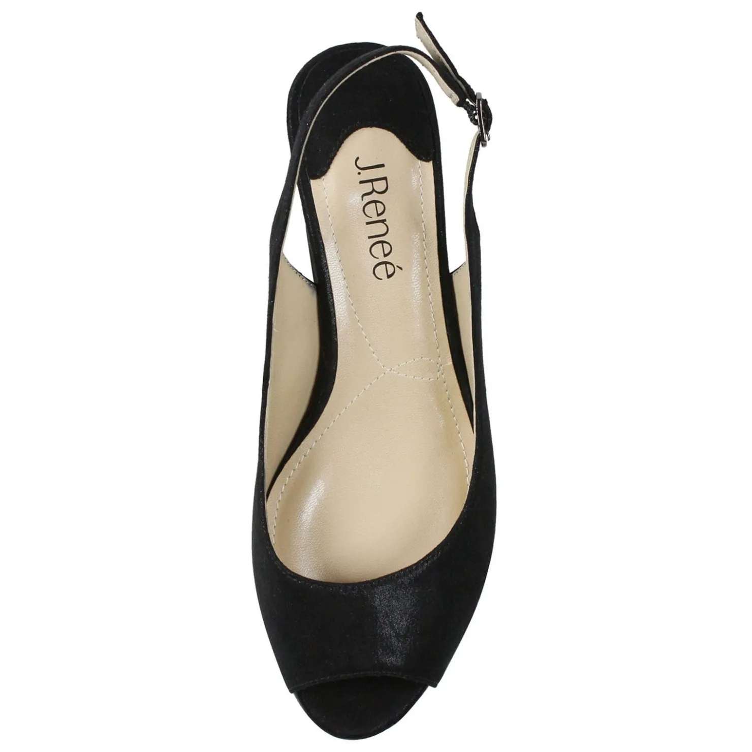 Heeled Sandals*J Renee Women's , Jenvey Sandal Black Satin