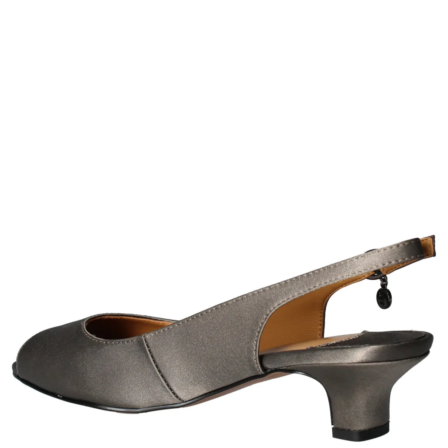 Heeled Sandals*J Renee Women's , Jenvey Sandal Grey Satin