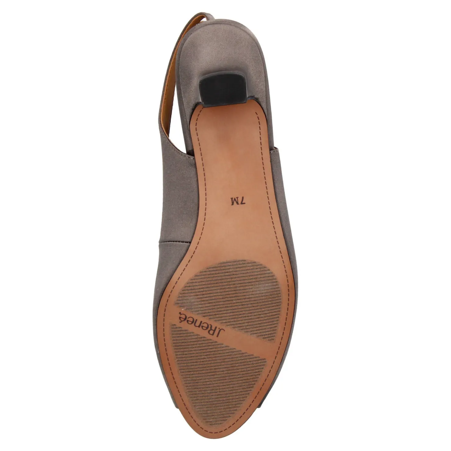 Heeled Sandals*J Renee Women's , Jenvey Sandal Grey Satin