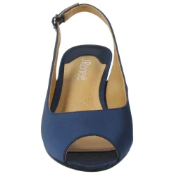 Heeled Sandals*J Renee Women's , Jenvey Sandal Navy Satin