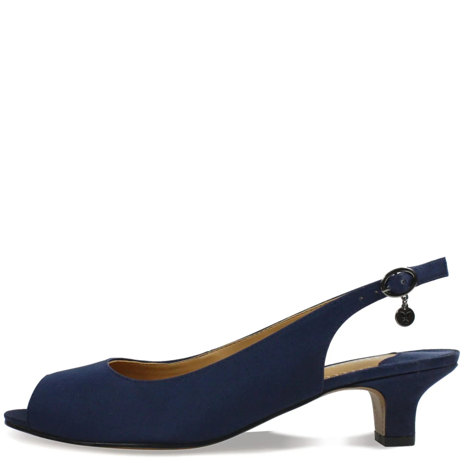 Heeled Sandals*J Renee Women's , Jenvey Sandal Navy Satin