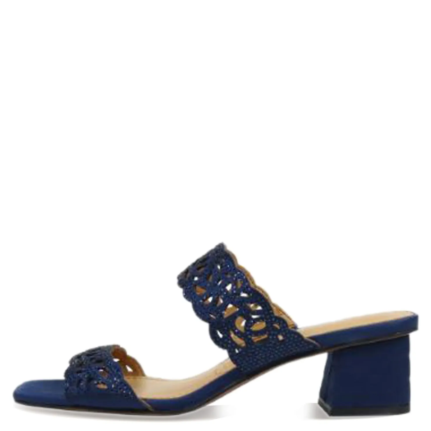 Heeled Sandals*J Renee Women's , Keetan Sandal Navy