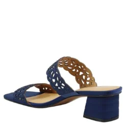 Heeled Sandals*J Renee Women's , Keetan Sandal Navy
