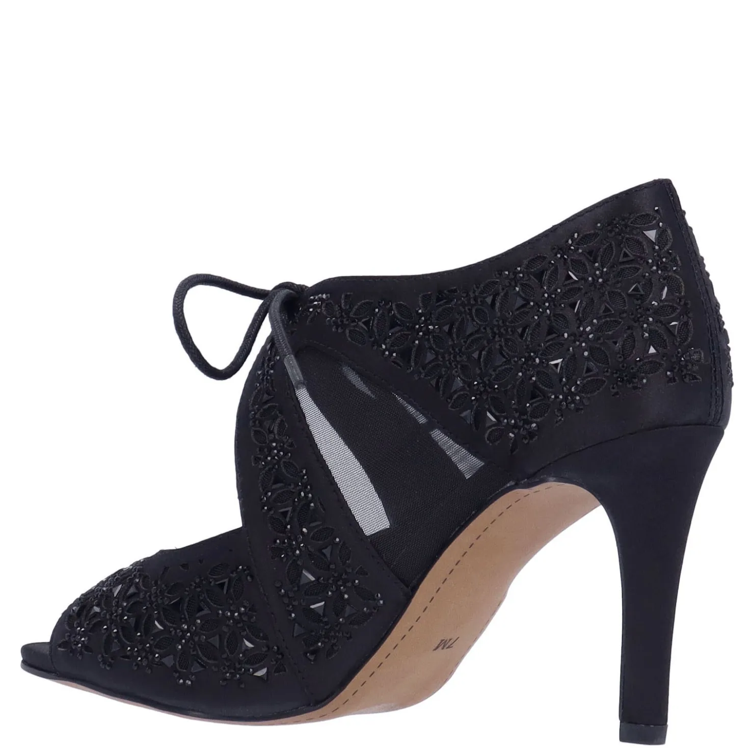 Heeled Sandals*J Renee Women's , Kiandra Pump Black Satin