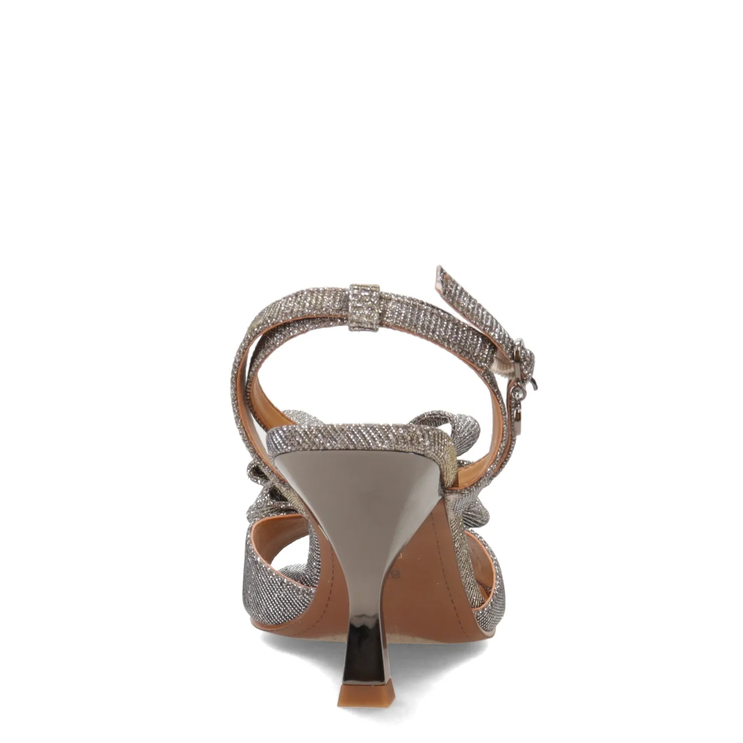 Heeled Sandals*J Renee Women's , Nishia Sandal Pewter Glitter
