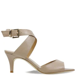 Heeled Sandals*J Renee Women's , Soncino Sandal Nude Leather
