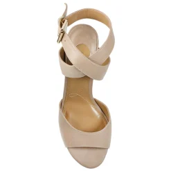 Heeled Sandals*J Renee Women's , Soncino Sandal Nude Leather