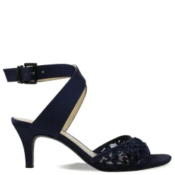 Heeled Sandals*J Renee Women's , Soncino Sandal Navy