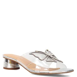 Heeled Sandals*J Renee Women's , Sumitra Sandal Silver