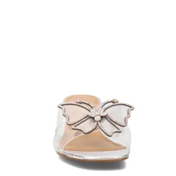 Heeled Sandals*J Renee Women's , Sumitra Sandal Silver