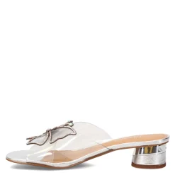 Heeled Sandals*J Renee Women's , Sumitra Sandal Silver