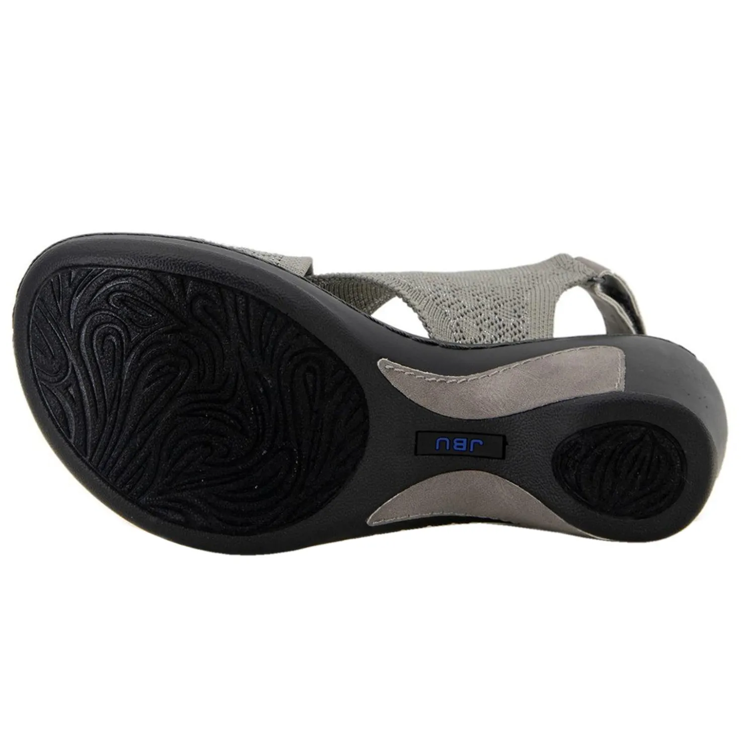 Wedges*JBU by Jambu Women's , Alyssa Sandal Grey
