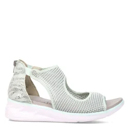 Wedges*JBU by Jambu Women's , Margot Sandal Mint Snake