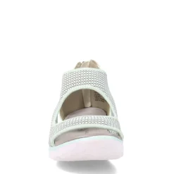 Wedges*JBU by Jambu Women's , Margot Sandal Mint Snake