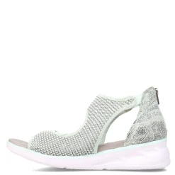 Wedges*JBU by Jambu Women's , Margot Sandal Mint Snake